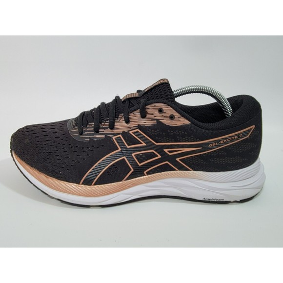 Asics Gel Excite 7 Womens Black Running Shoes Sneakers 1012A562 Size 11.5 - Picture 2 of 9